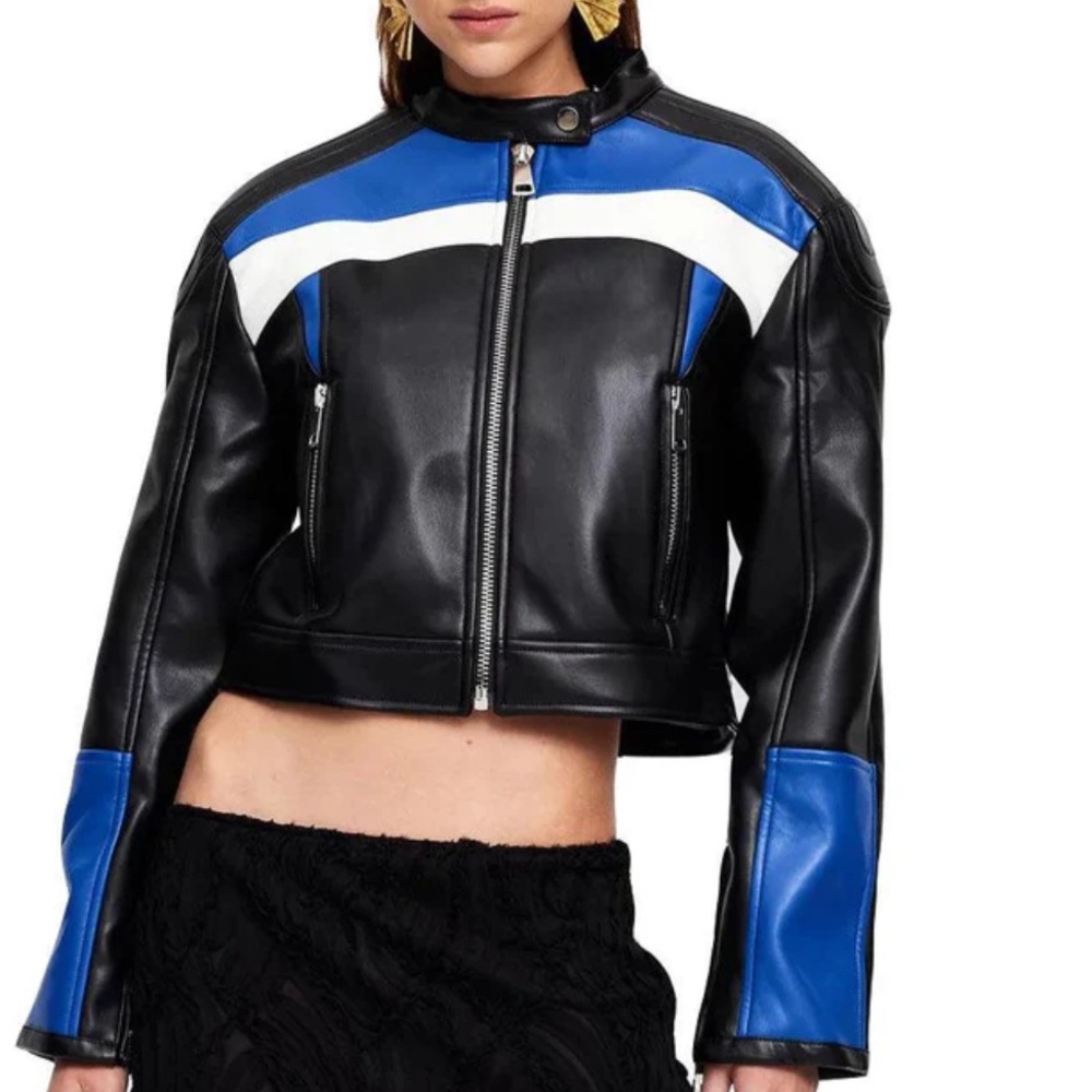 NWT Looniness color block street style woman’s jacket XS
